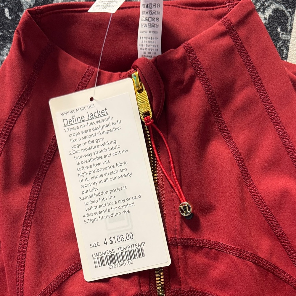Lululemon Athletica Red Ski Jacket - Picture 3 of 5